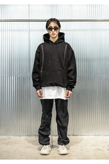 オブリークスリットジップパンツ / OBLIQUE SLIT ZIP PANTS