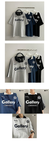 ガレリアカラーカラー半袖Tシャツ / Galleria Color Collar Short-Sleeved T-Shirt