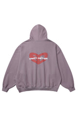  BLUR HEART LOOSE HOODIE ZIP UP_INDI PINK
