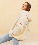 フリースオーバーサイズジャケット/RCH fleece oversized Jacket ivory