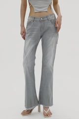 ダストブーツカットデニムパンツ / Dust Bootcut Denim Pants (2color)