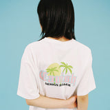サンセットビーチSS Tシャツ/SUNSET BEACH SS TEE WHITE(CV2CMUT509A)