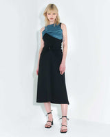 チェーンリンクレイヤードドレス / Chain Link Layered Dress _ Teal