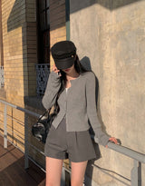 [Bellide made] Swen ribbed round cardigan
