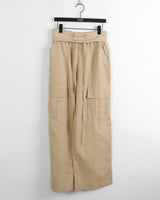 Pinat Folding String Banding Cargo Long Wide Pants