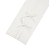 RIBBON SUMMER LEG WARMER [WHITE]