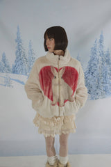 ラビットハートファージャケット Ver.2 / Rabbit Heart Fur Jacket BEIGE Ver.2