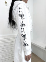 ハートクロップフードジップアップ/[High quality] 847. Heart crop hood zip up (2color)