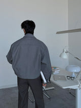 ASCLO Denim Crop Blouson (3color)