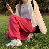 [BELLIDE MADE] Spring version embroidered two-way jogger training pants