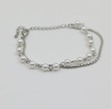 ASCLO Pearl & Chain Bracelet