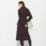 POCKET BELTED DRESS, DARK BURGANDY (6629497897078)
