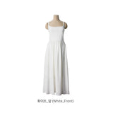 ポエムバックリボンスリムノースリーブドレス / Poem Back Ribbon Slim Sleeveless Dress(2 colors)