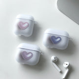 ブルー - ハートポップ! AirPods ケース_マット