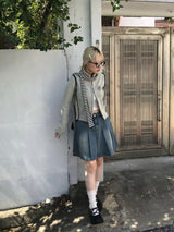 Mickey two tuck mini skirt