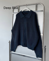 ウォーマーバルーンカラーカーディガン / AZ Warmer Balloon Collar Cardigan (7 colors)