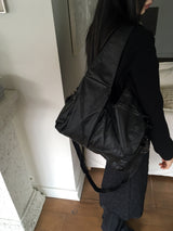 Hijo レザーカットクロスショルダーバッグ