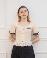 バタフライニットブラウス/butterfly knit blouse