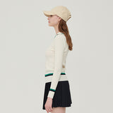 Line ribbed collar knit_CREAM (6658452717686)