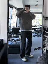 never loosefit round knit