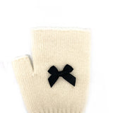 リボンウールハンドウォーマー/Ribbon Wool Hand Warmer [Ivory]
