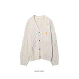 LMN Prep Cable Embroidery Cardigan (10 colors)