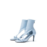 Side Cut-Out Open Toe Heel(Sky Blue)