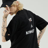 オーバーフィットレタリングショートスリーブT/OVERFIT LETTERING SHORT-SLEEVED T-BLACK