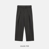 LMN Tape Belt Wide Set-up Slacks (4 colors)