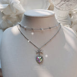  Rainbow Heart Princess Necklace (Jung Wooyeon, Rocket Punch Sohee Necklace)