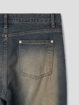 ブラッシュウォッシングデニムパンツ / Brush washing denim pants 2color