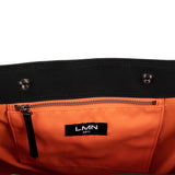 コットン 2WAY キャンバスバッグ / COTTON 2WAY CANVAS BAG-BLACK+SKY
