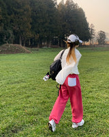 [BELLIDE MADE] Spring version embroidered two-way jogger training pants