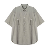 スリングダブルポケットハーフシャツ (3 color)