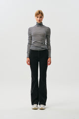 CHERRY BOOTS CUT DENIM PANTS [CHARCOAL] 