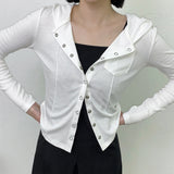 ビッタンボタンフード付きTシャツ / bitdan button hooded t-shirt