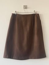 Ancient buckle midi skirt