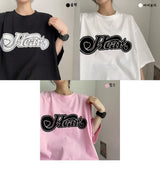 レスボキシーハート半袖Tシャツ / Less Boxy Heart Short Sleeve Tee
