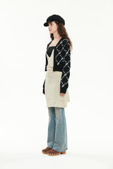 キルシーニットカーディガン／KIRSH KNIT CADIGAN [BLACK]