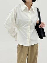 ウエストボタンシャツ / Waist button shirt (4color)