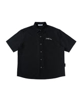 Rope Print Relaxed Shirt - Black