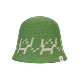 VA digital logo jacquard summer bucket hat Green