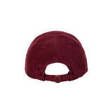 CAT HUMAN LOVE CORDUROY BALL CAP_BURGUNDY