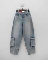 バルーンカーゴデニムパンツ / no.0001 balloon cargo denim pants