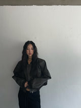 Hazelnut leather jacket