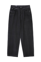 Amber Semi-Wide Coated Denim Pants (3 colors)
