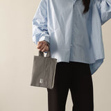  Oxford simple line strap pouch - dim gray