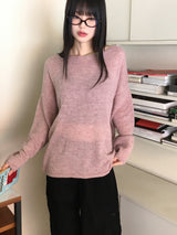 ヘッチスプリング アルパカウール リップネックニット