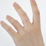 オンリーシルバーチェーンリング / Only Silver Chain Ring (Red)