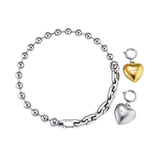 NO.240 NECKLACE HEART PENDANT 2SET